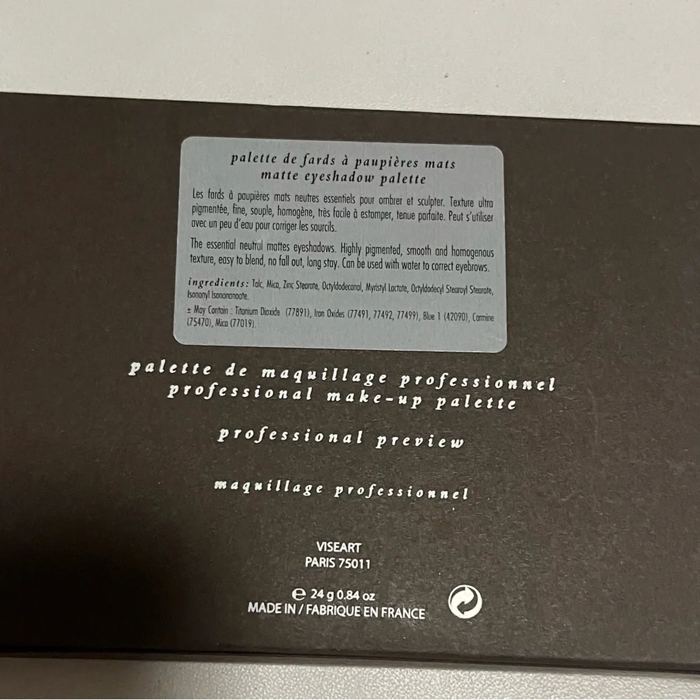 BNIB! Viseart matte eyeshadow palette